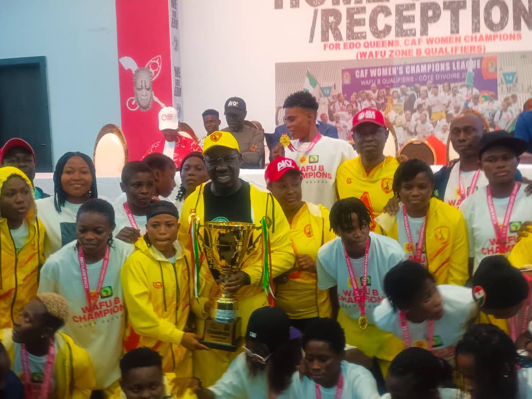 CAFWCL: Governor Obaseki rewards Edo Queens with N100m for WAFU triumph