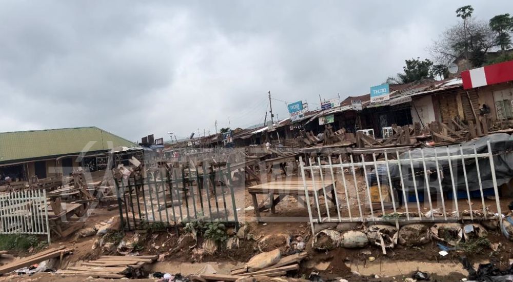 Locked Shops At The Nyanya Market Abuja 1