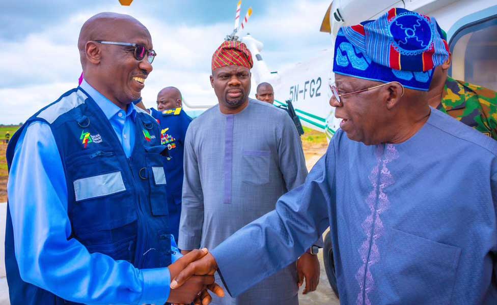 NNPC GCEO Mele Kyari and Bola Tinubu