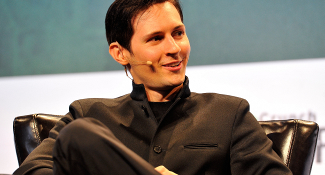 Pavel Durov CEO and co founder of Telegram speaks onstage during day one of TechCrunch Disrupt SF 2