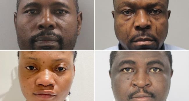 Four Nigerians jailed for issuing over 2,000 fake marriage certificates in UK