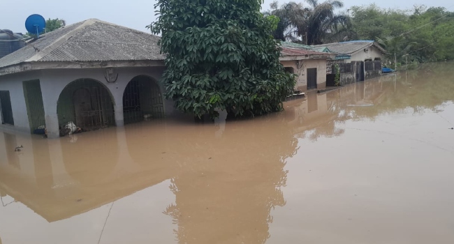 flooded house