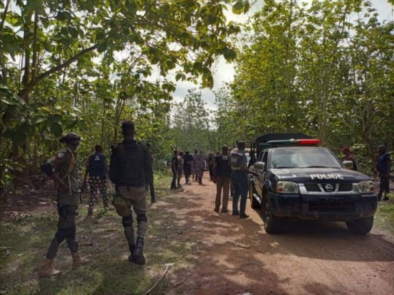 police in forest