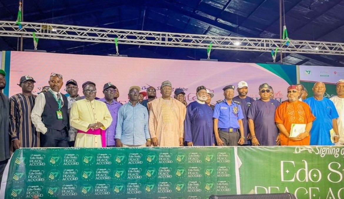 Edo Guber: APC, other Partie Sign Peace Accord, PDP Abstains