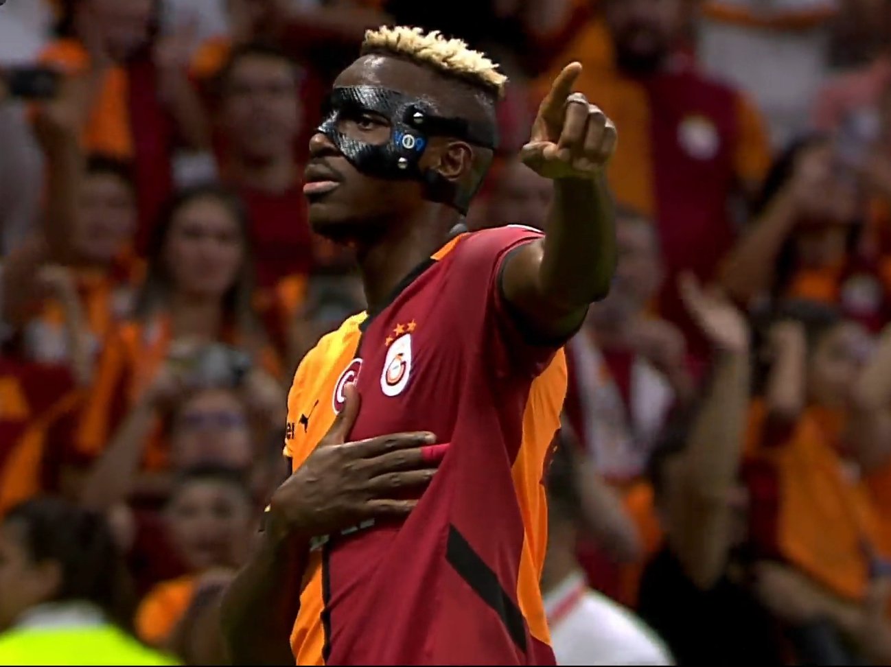 Super Eagles Osimhen Makes Debut for Galatasaray in 5-0 Thrashing of Rizespor