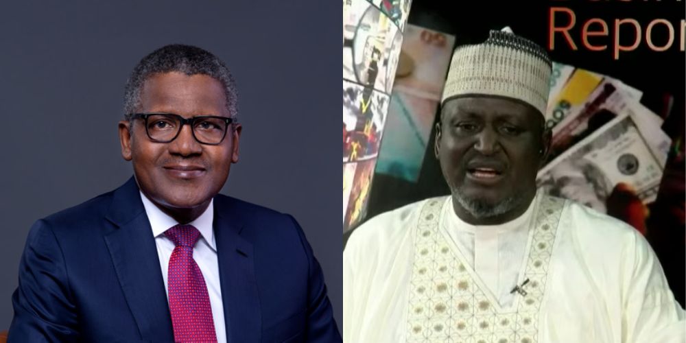 Aliko Dangote and IPMAN President Maigadi