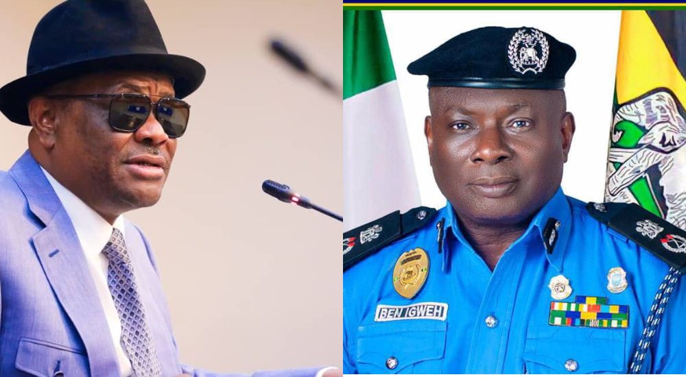 FCT Minister Nyesom Wike and AIG of Police Benneth Igweh