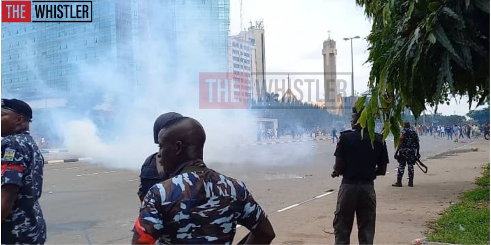 FCT Police Fire Teargas At Protester