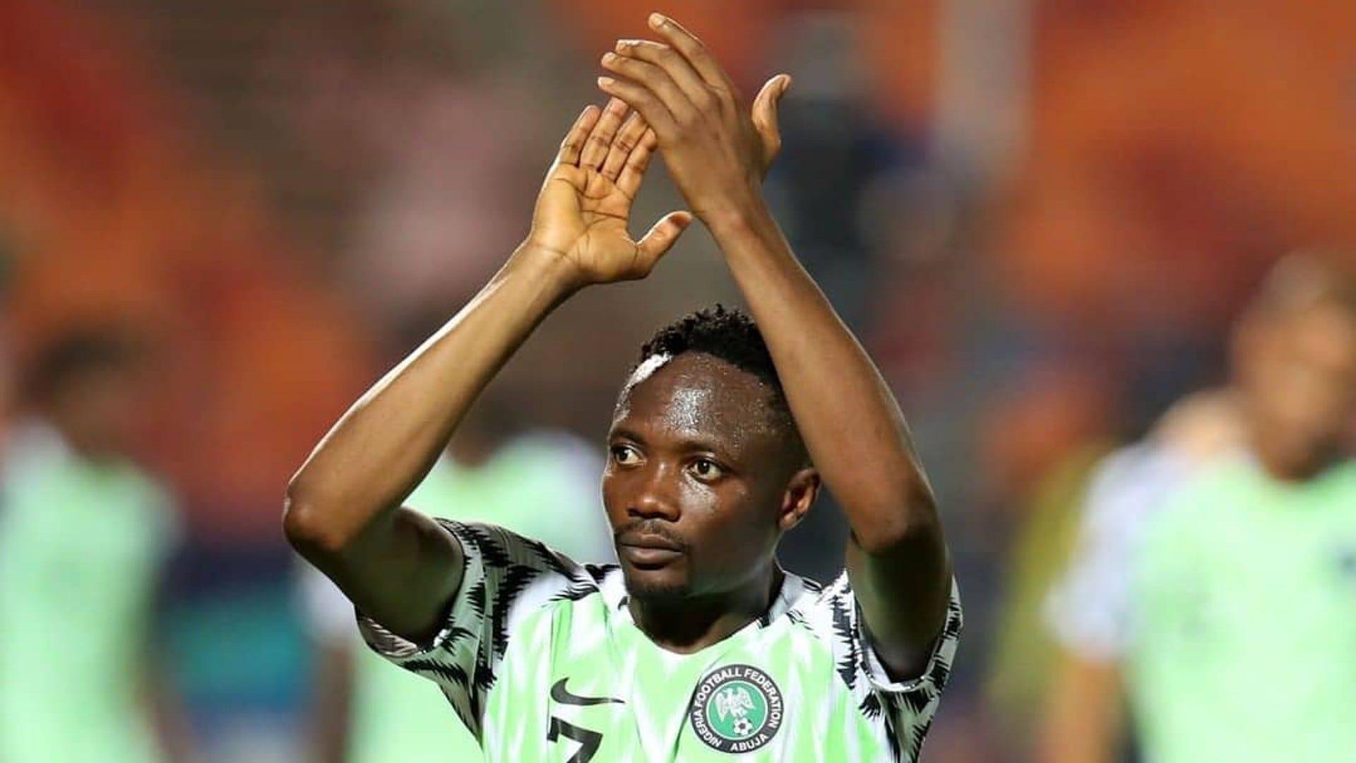 Nigeria forward Ahmed Musa