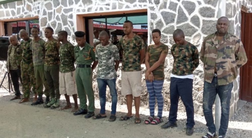 Nigerians on military camo