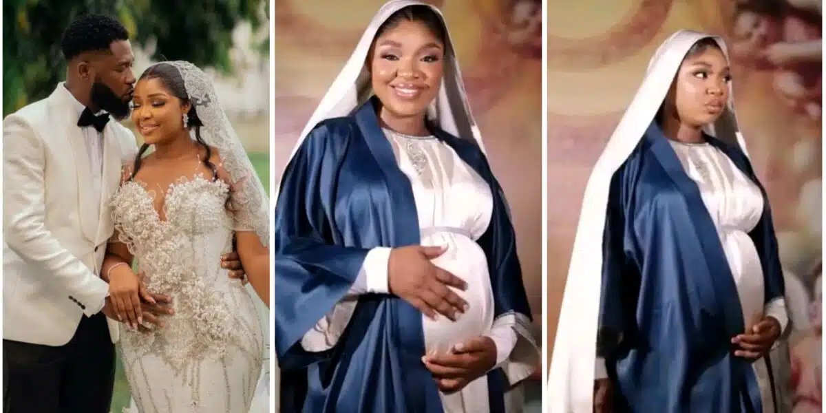 Ekene Umenwa announces childbirth with Virgin Mary-inspired video