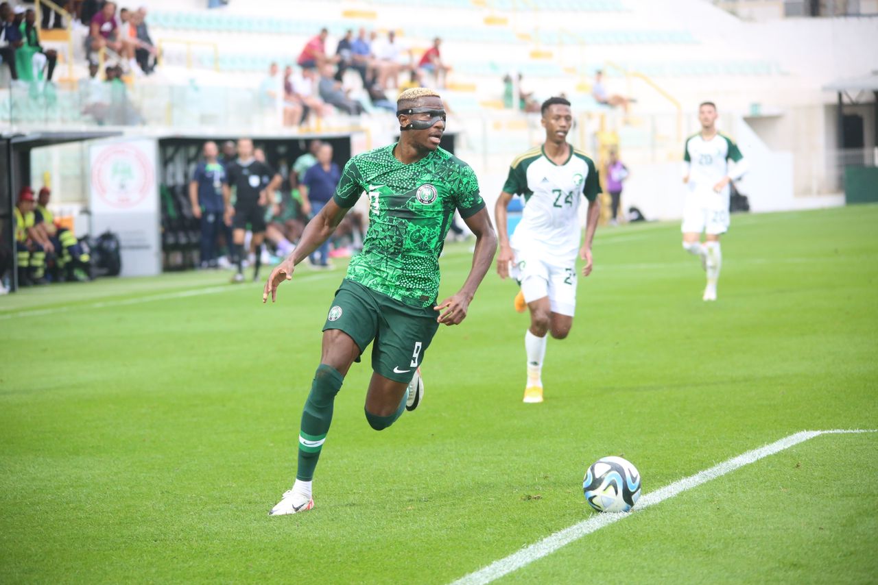 Victor Osimhen against Saudi Arabia