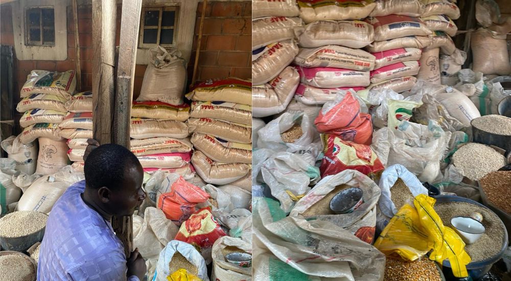 Yahaya a rice dealer at Kubwa Market