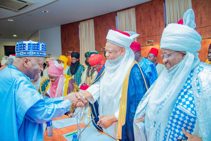 Govs, Traditional Rulers Meet at Presidential Villa