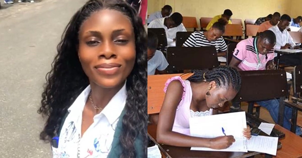 “my spirit have been troubled even up till now” – Lady seeks forgiveness following her conversation with a friend in the exam hall (WATCH)