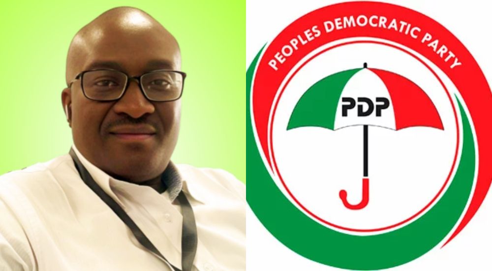 Chidi Chidebe newly elected Chairman of the Peoples Democratic Party PDP in Anambra