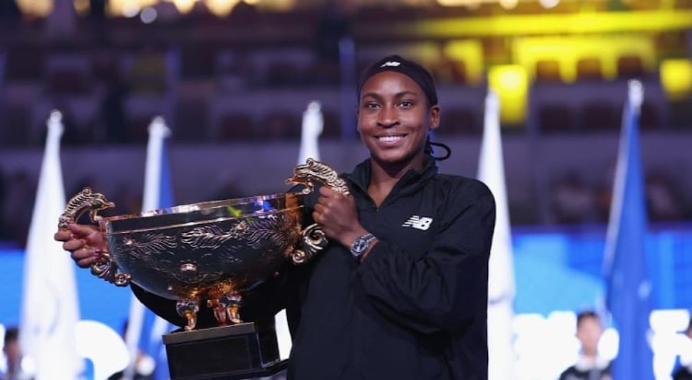 Coco Gauff Poses With Her China Open Trophy 20241006 170928 0000