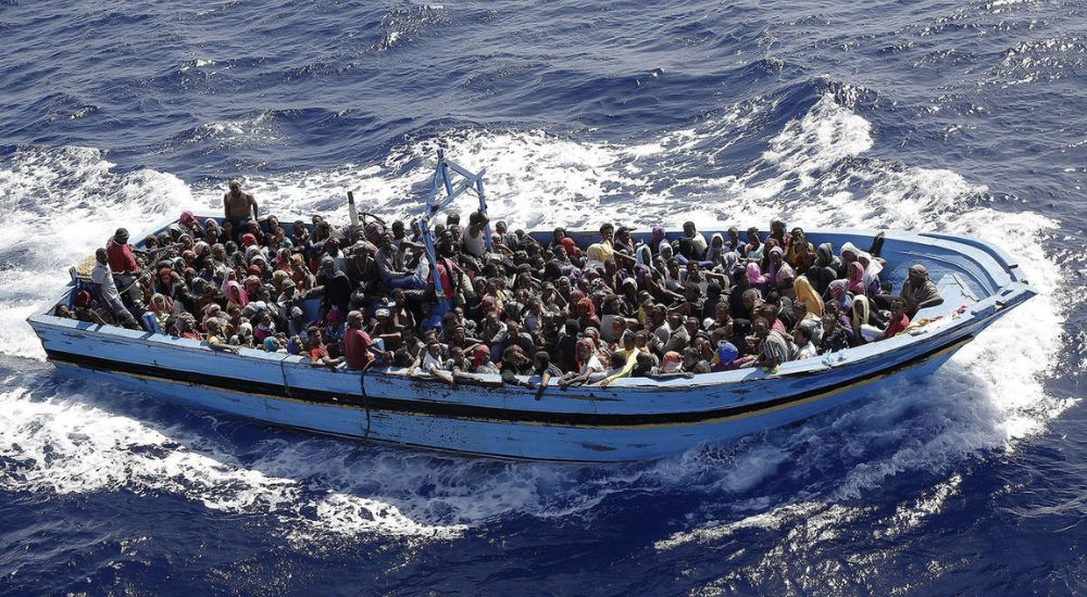 File Photo Boat Carrying Migrants