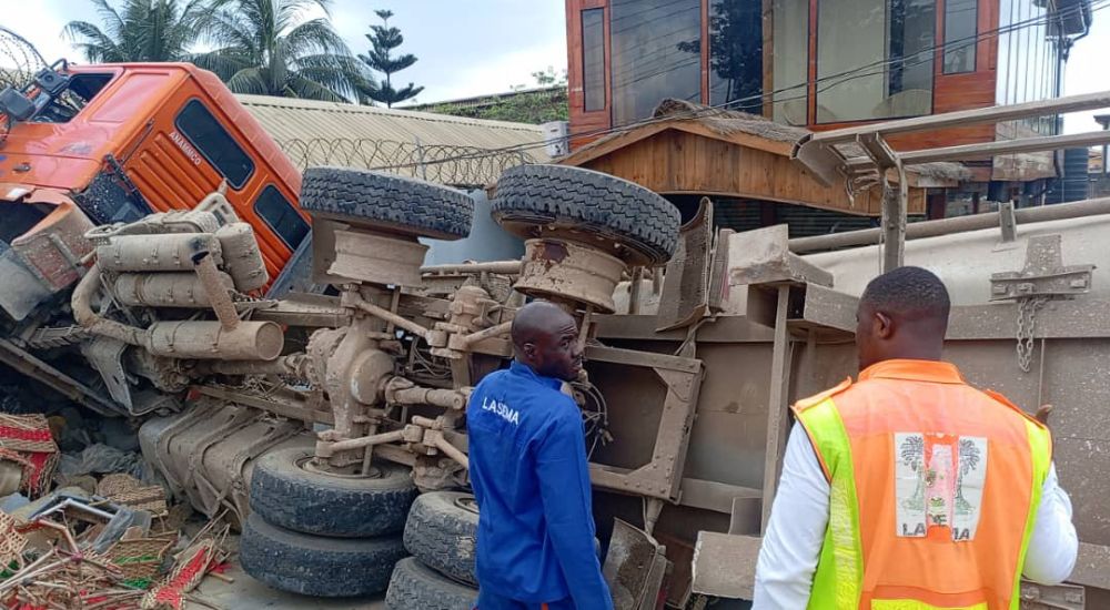 Incident involved a MACK concrete mixer truck owned by Dangote Group which collided with another tru