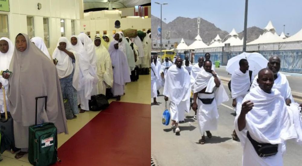 Muslim pilgrims on Hajj