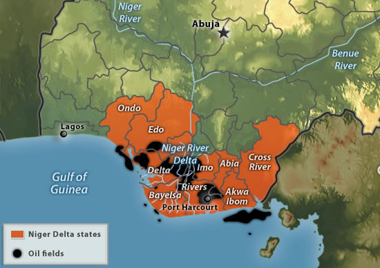 Niger Delta map