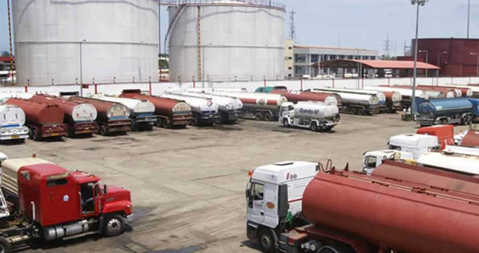 Petrol tankers waiting to load at NNPC depot 1