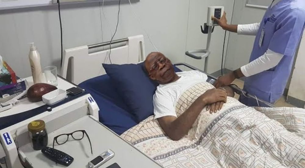 Picture Of Tinubu On Sick Bed Photoshopped