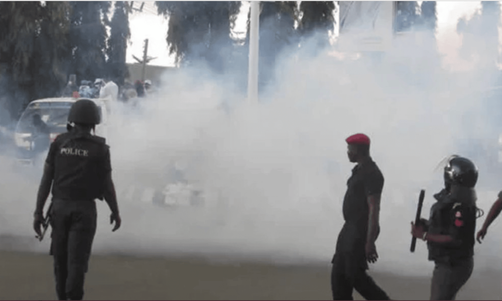 Police at Lekki Toll Gate