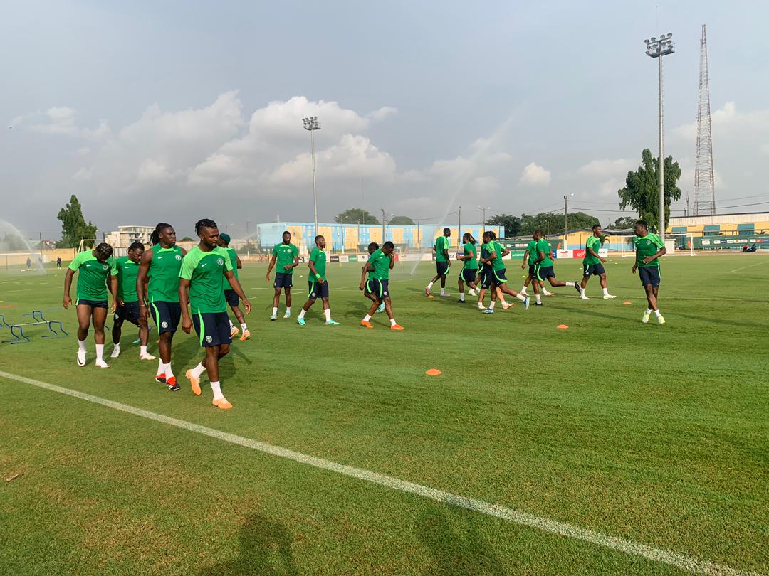 Super Eagles training ahead of Ivory Coast clash