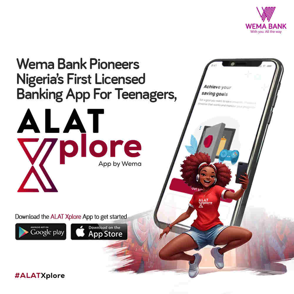 Wema Bank Launches ALAT Xplore: Nigeria’s First Licensed Banking App for Teenagers