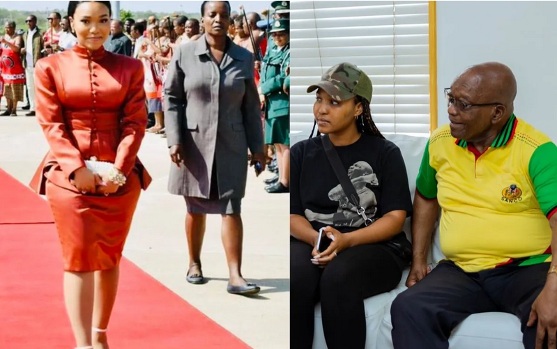 Jacob Zuma’s daughter takes first trip with her husband King Mswati