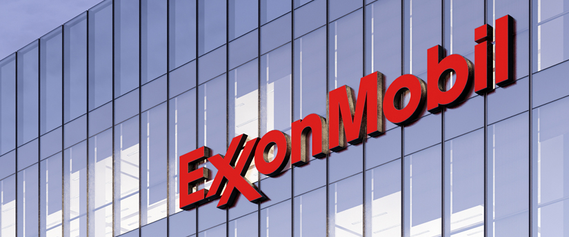 exxonmobil building exxon logo