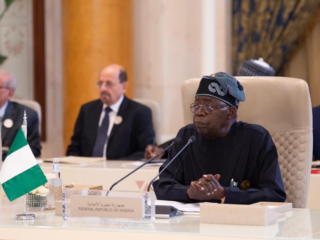 Tinubu Calls for End to Israeli Aggression, Advocates Two-State Solution