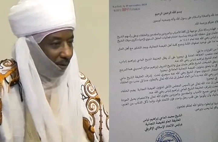 BREAKING: Sanusi removed as Tijjaniyyah Khalifa in Nigeria