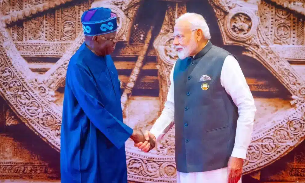 Bola Tinubu and Indian Prime Minister Narendra Modi