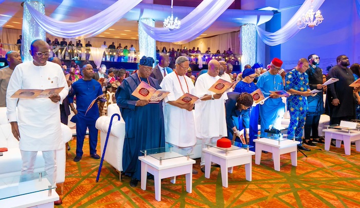 Chief Emmanuel Iwuanyanwu At Lagos Memorial Service