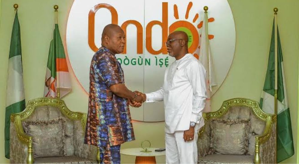 Former Minister of Defence Prince Adetokunbo Kayode and Governor Lucky Aiyedatiwa