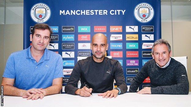 Manchester Citys Pep Guardiola