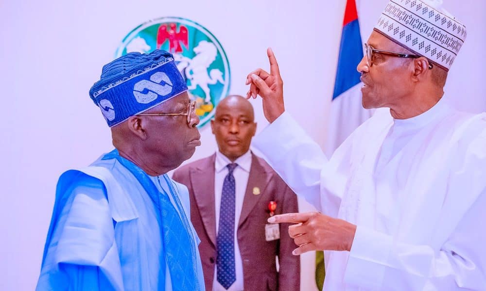 President Bola Tinubu and Muhammadu Buhari