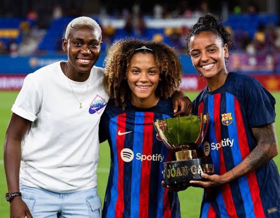 Born to a Nigeria parent, soaring for Spain: Barcelona star who admires Asisat Oshoala wins Golden Girl award