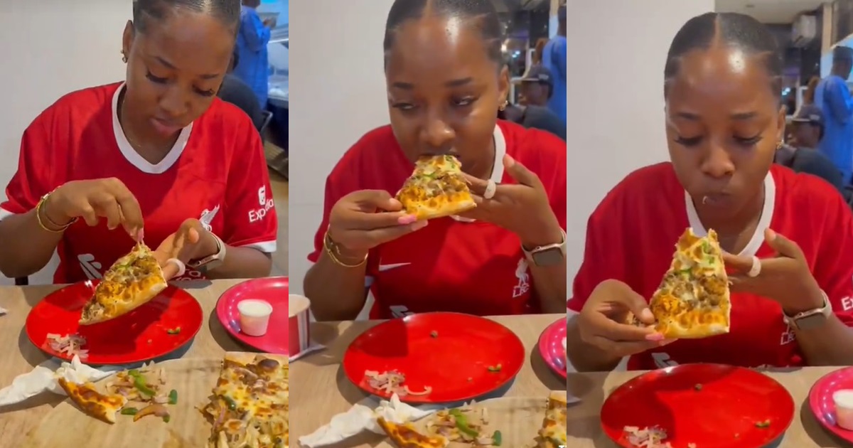 “Fe@r of Onion, Garlic” – Nigerian Lady With ‘Allium Phob!a’ Goes Viral for Removing Onions from Pizza in Restaurant (WATCH)