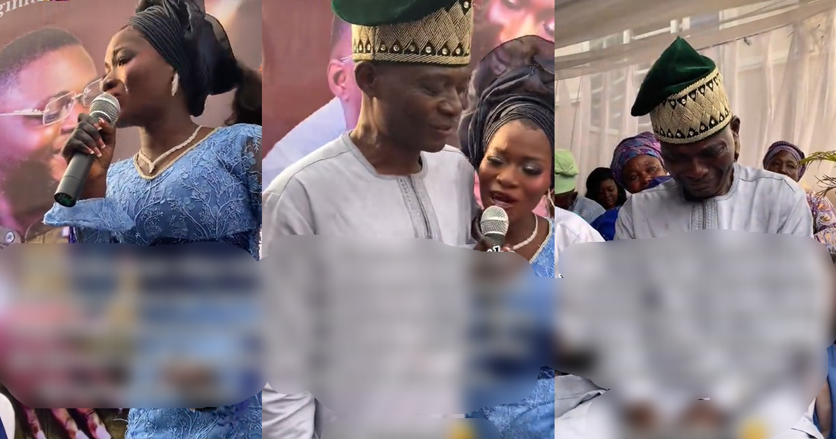 Emotional moment bride honours father’s unwavering support after mother’s pas!ng (WATCH)