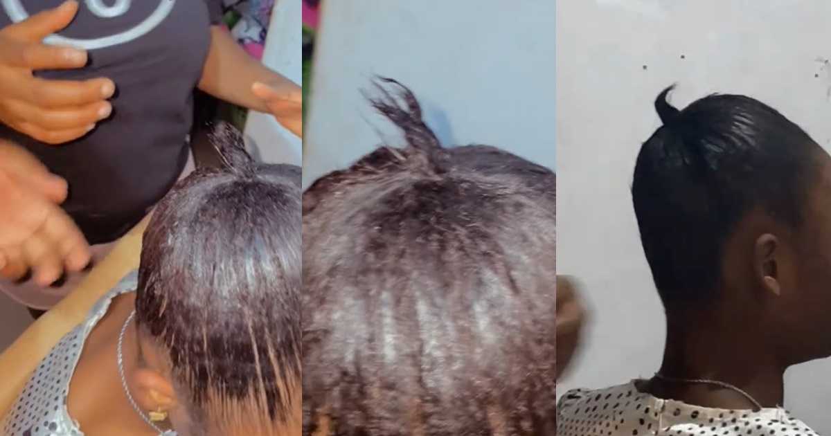 “The grip no be here” – Lady’s unusual hair texture stúns hairstylist (WATCH)