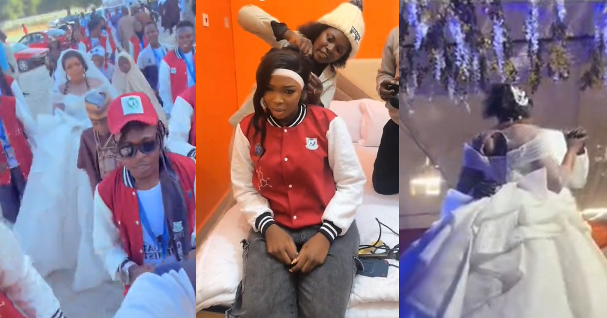 “I love how your course mates turned up for you” – Nigerian lady gets married same day she graduated from university (WATCH)