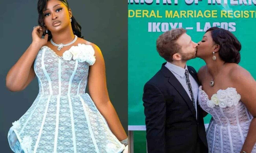 Etinosa Idemudia finds love again, marries Caucasian partner