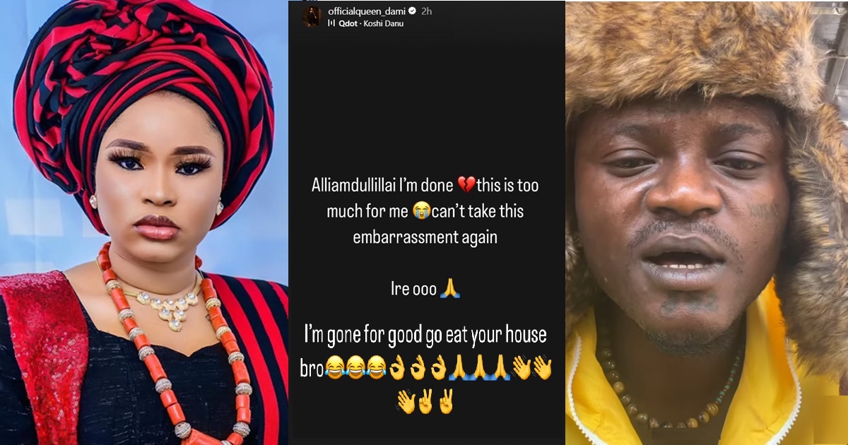 “Who you wan leave am for” – Online viewers question Queen Dammy over her decision to leave Portable