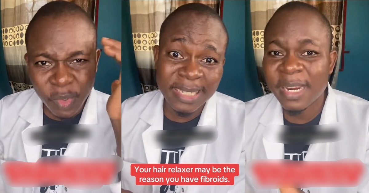 “Using hair relaxer may be the reason you have fibr0id” – Doctor shares (VIDEO)