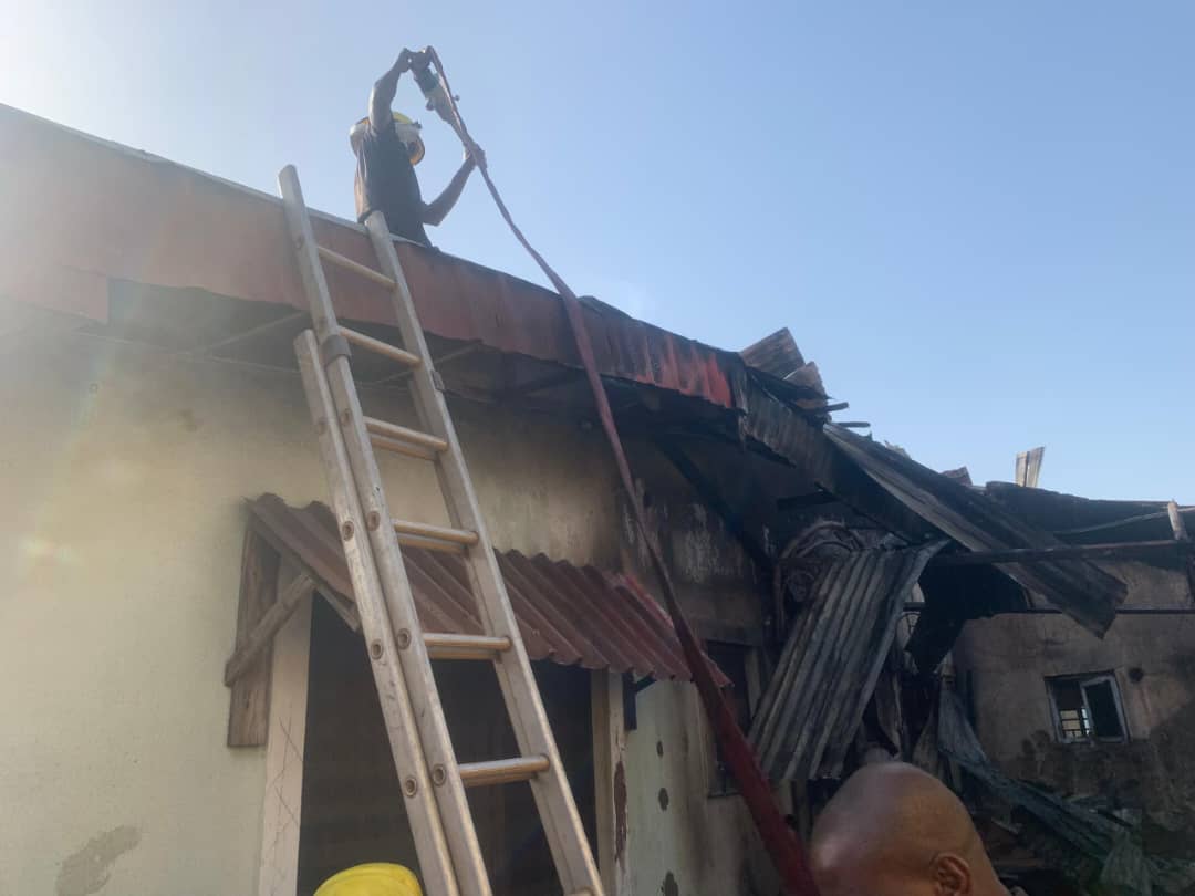 Fire caused by 9- year-old  engulfs 3- bedroom flat in Kwara