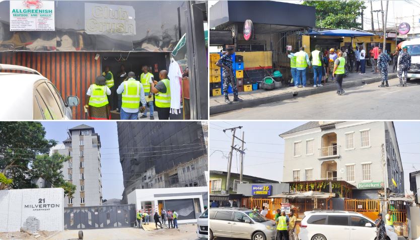 Lagos govt shuts businesses across Ikoyi, Surulere, others over noise, environmental infractions 