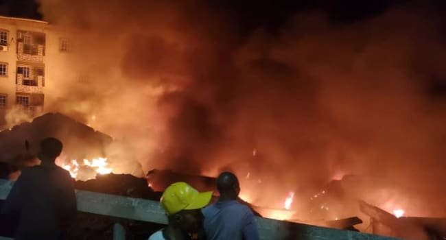 Traders lose millions as fire razes shops at Odumota spare parts market